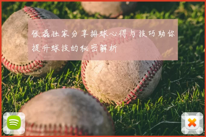 张磊独家分享排球心得与技巧助你提升球技的秘密解析